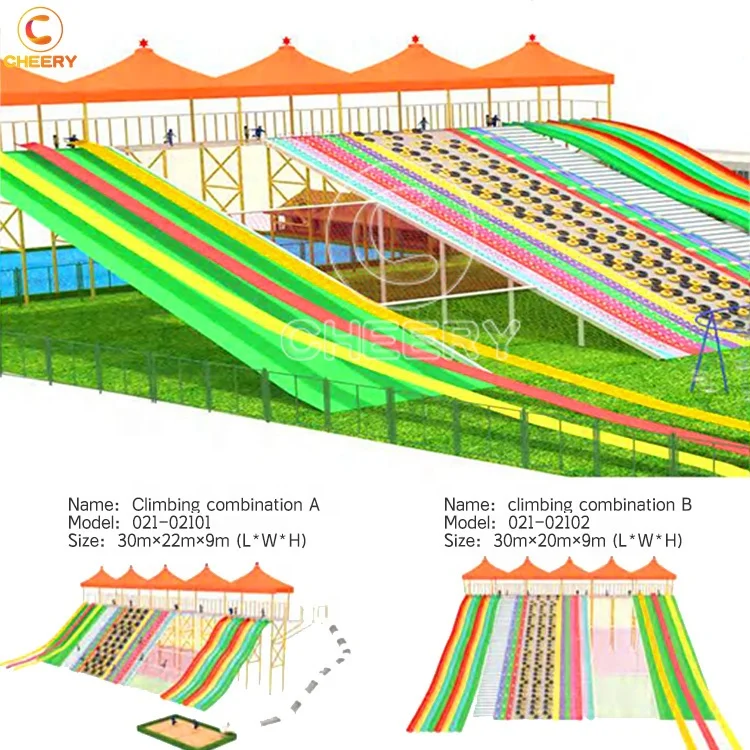 مجموعة ألعاب التسلق الممتعة للأطفال منزلق بلاستيكي ملعب خارجي للأطفال من الفولاذ المقاوم للصدأ #3