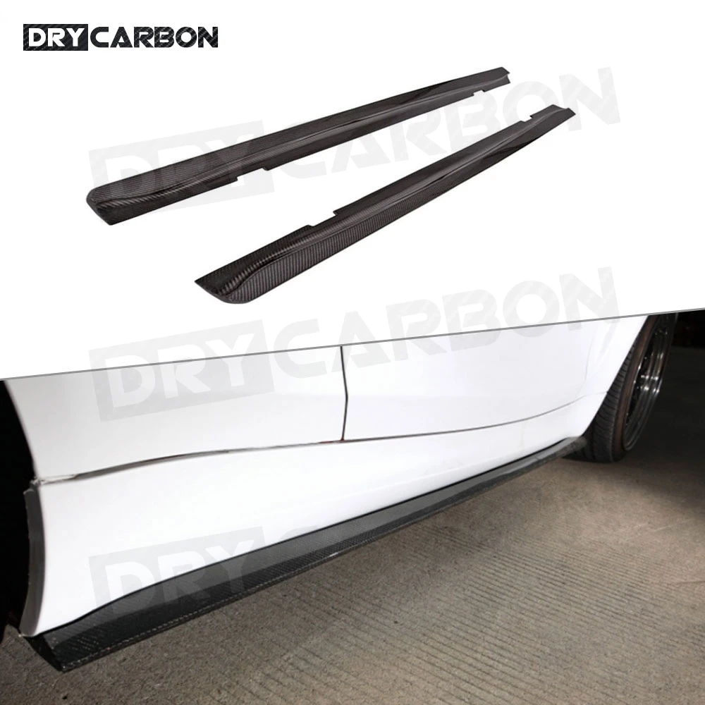 

Carbon Fiber Side Skirts Aprons For BMW 1 Series E82 E88 1M 2011 FRP Side Skirt Extension Rocker Panel Body Kit Lip Splitters