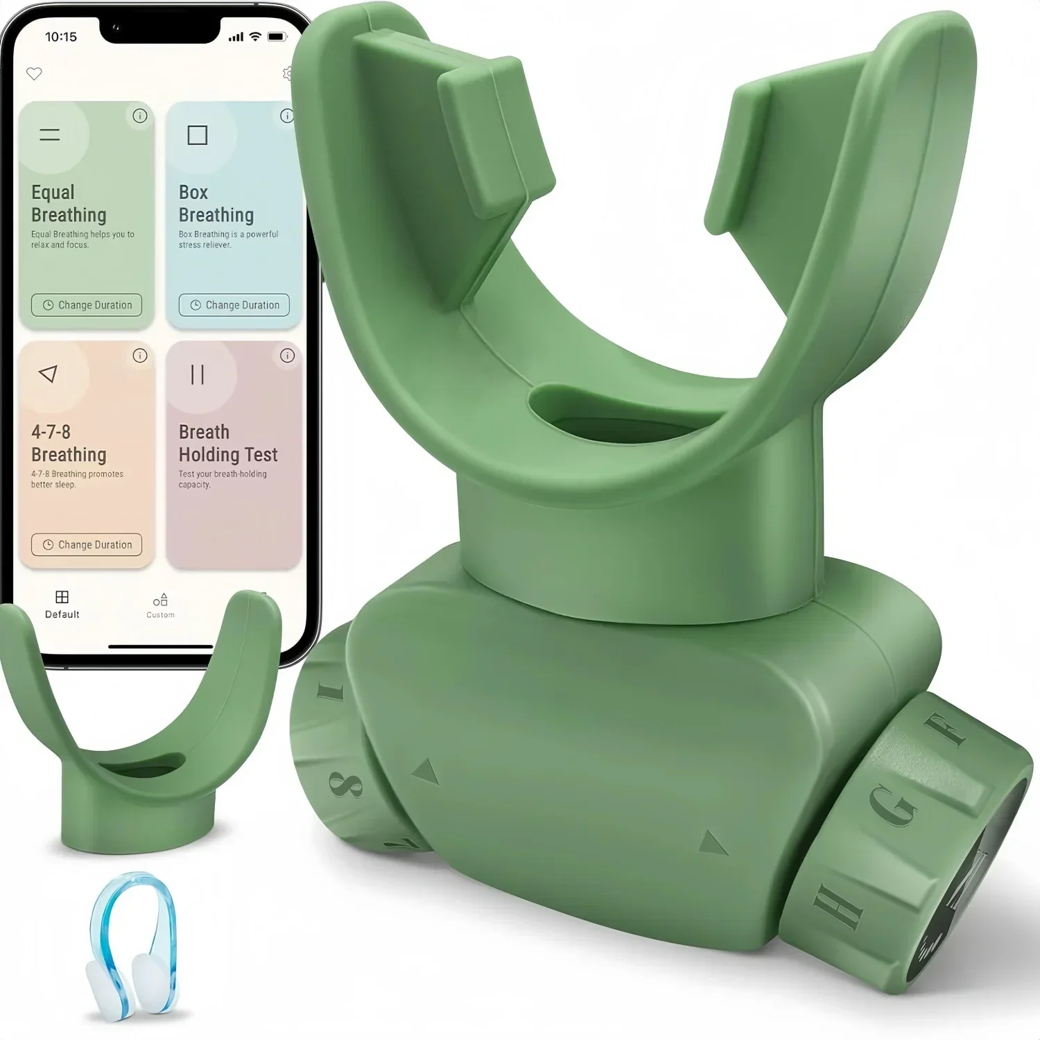 Connectable App Training Companion Strengthen Breathing Exerciser Lung Trainer Lightweight Professional Easy Clean Portable
