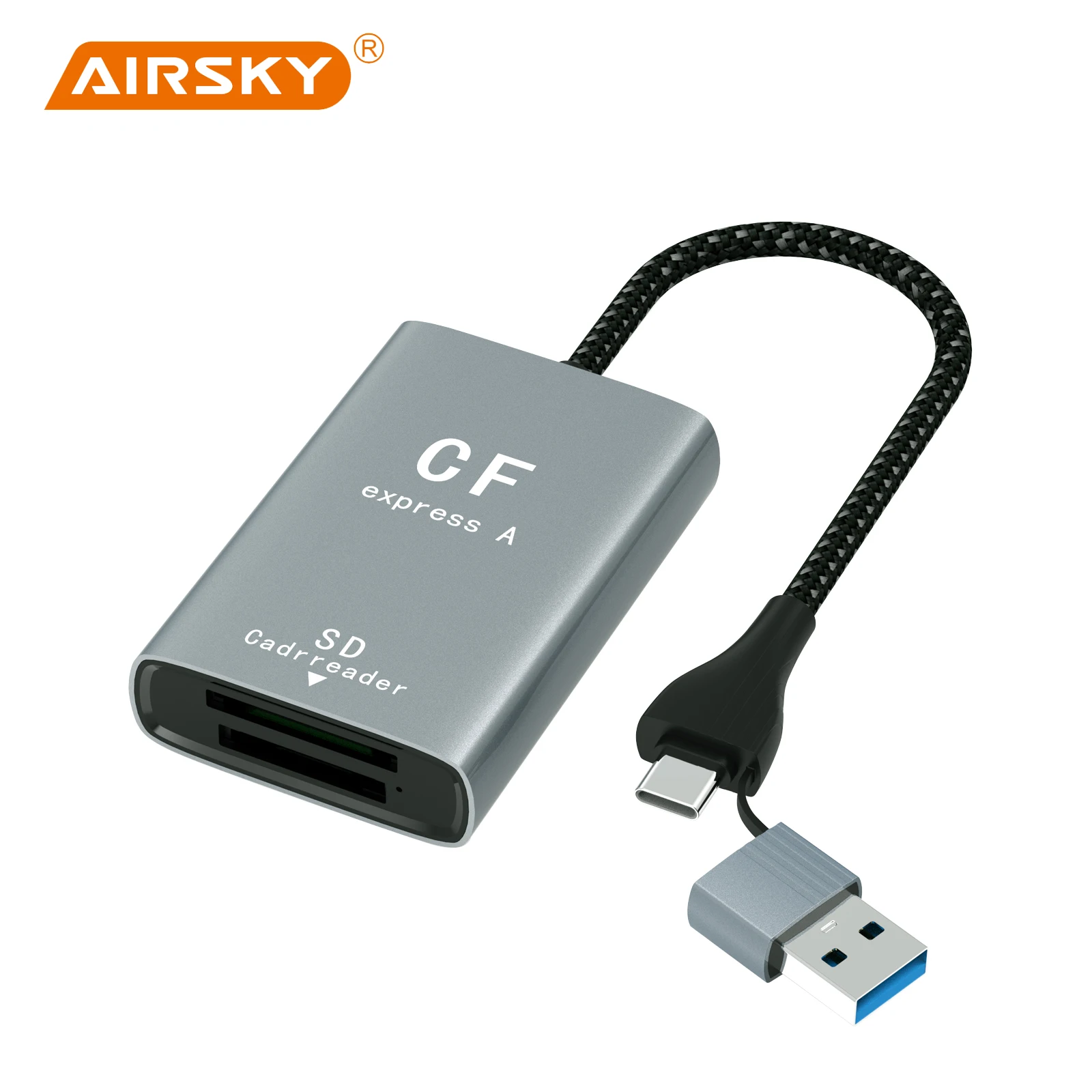 

AIRSKY CFexpress USB A Тип A/B & SD кардридер 4K 60 Гц PD 100 Вт видеозахват для камеры, компьютера, планшетов Huawei, Samsung