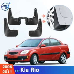 for KIA Rio 2 JB Sedan Saloon 2006~2011 Car Mudflap Fender Mud Flaps Guard Splash Flap Mudguards Accessories 2007 2008 2009 2010