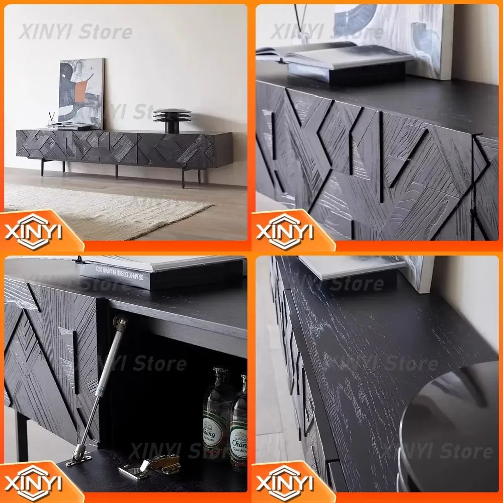 TV Stand for Living Room Entertainment Center Unit with Storage Cabinet for Home Television Furniture for House Modern