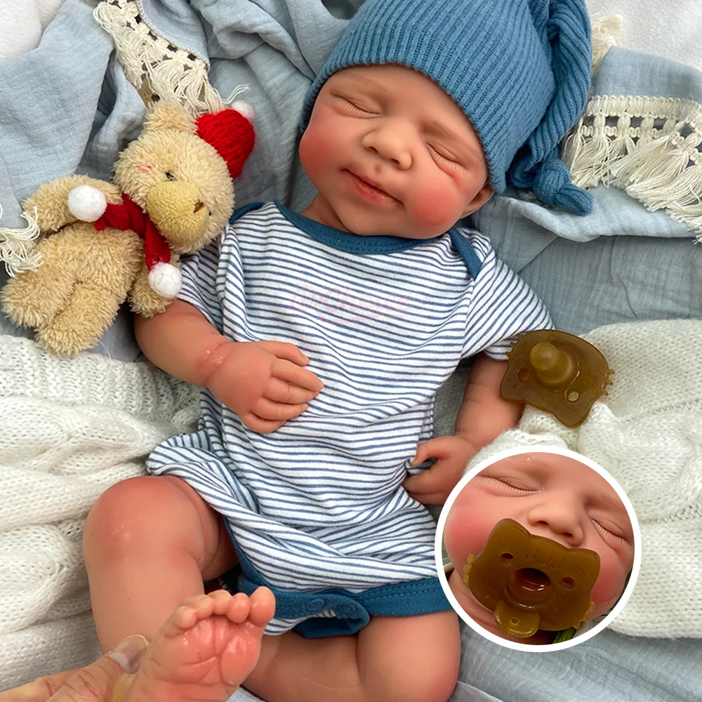 

20-дюймовая силиконовая кукла-реборн с открытым ртом, Паскаль, неокрашенная/окрашенная, мягкая реалистичная кукла-новорожденный для художников