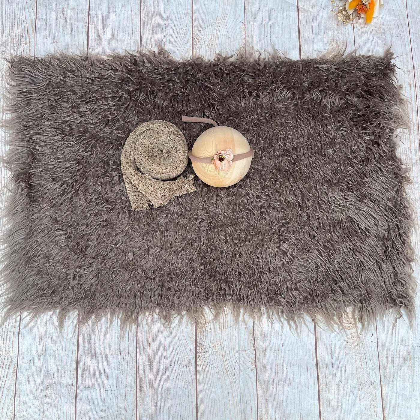 Don&Judy Soft Infant Baby Square Heart Faux Fur Blanket Background Photo Shooting Set Newborn Photography Props Accessories 2023