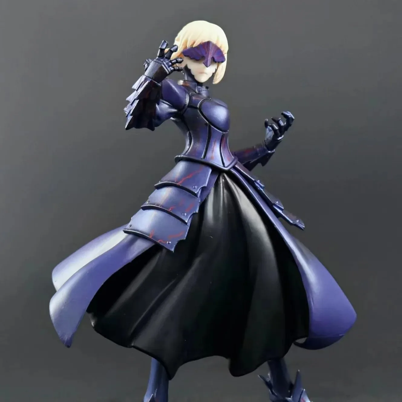 Fate Stay Night Grand Order Altria Pendragon Saber Alter Black Cherry Armor PVC Action Figure Anime Figure Model Toys Doll Gift