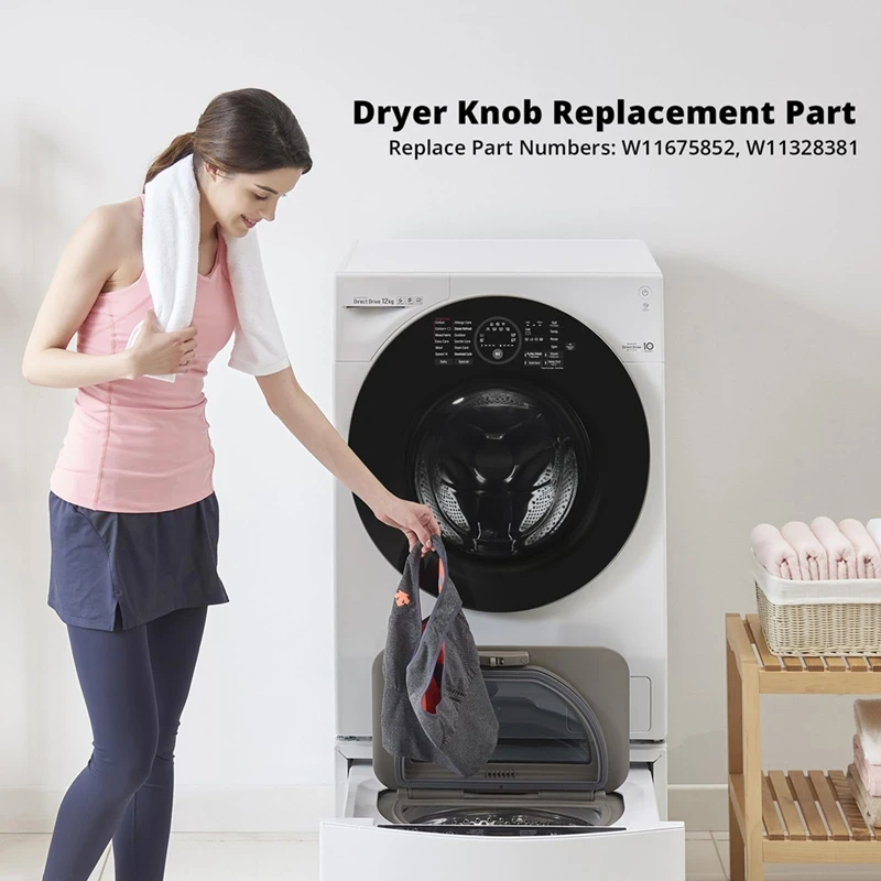 TAIGH-W11675852 Dryer Control Knob Replacement For Whirlpool Maytag, Replaces W11328381