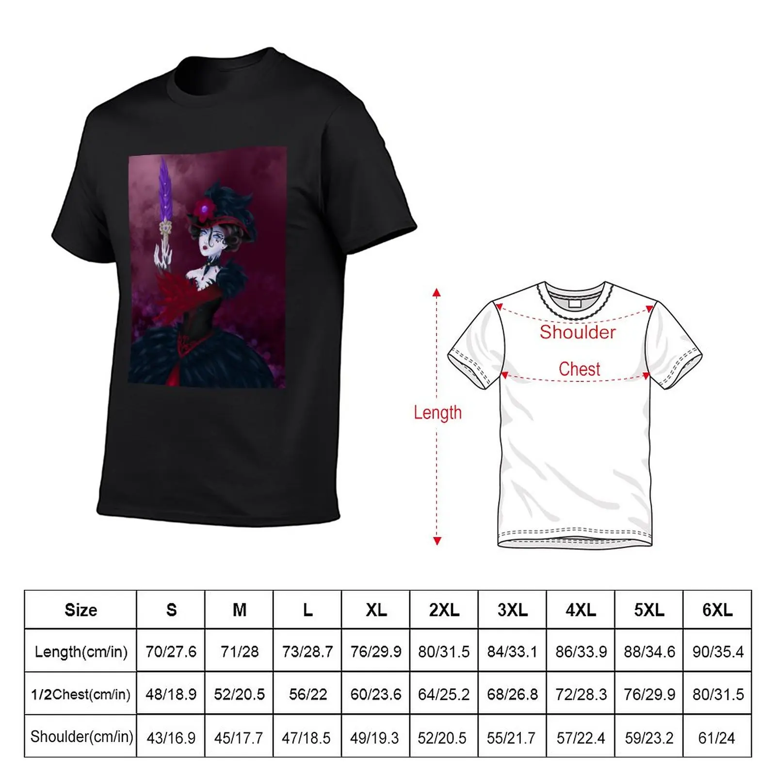 New Identity V Bloody Queen Red BG T-Shirt vintage clothes plus size t shirts boys t shirts tshirts for men