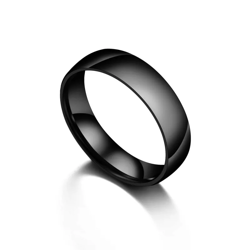 Bluelory Customized Engraved Name Couple Rings For Lovers Women Men 8mm/6mm/4mm Stainless Steel Custom Wedding Ring Jewelry Gift