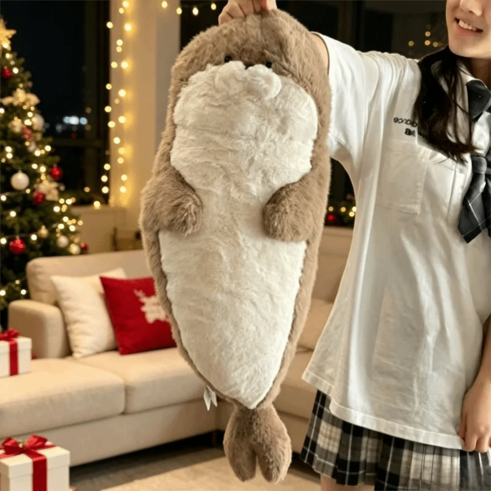 Animal Seal Seal Plush Doll Cartoon Kawaii Sea Creature Stuffed Animal Cute Brown Seal Seal Plush Pillow Birthday Gift