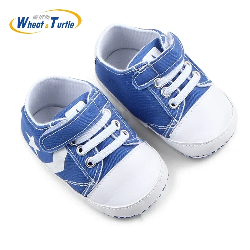 Newborn Toddler Lace-UP Non-Slip Sole Baby Shoes Boy And Girls Leisure Sport  Spring Autumn Infant First Walkers