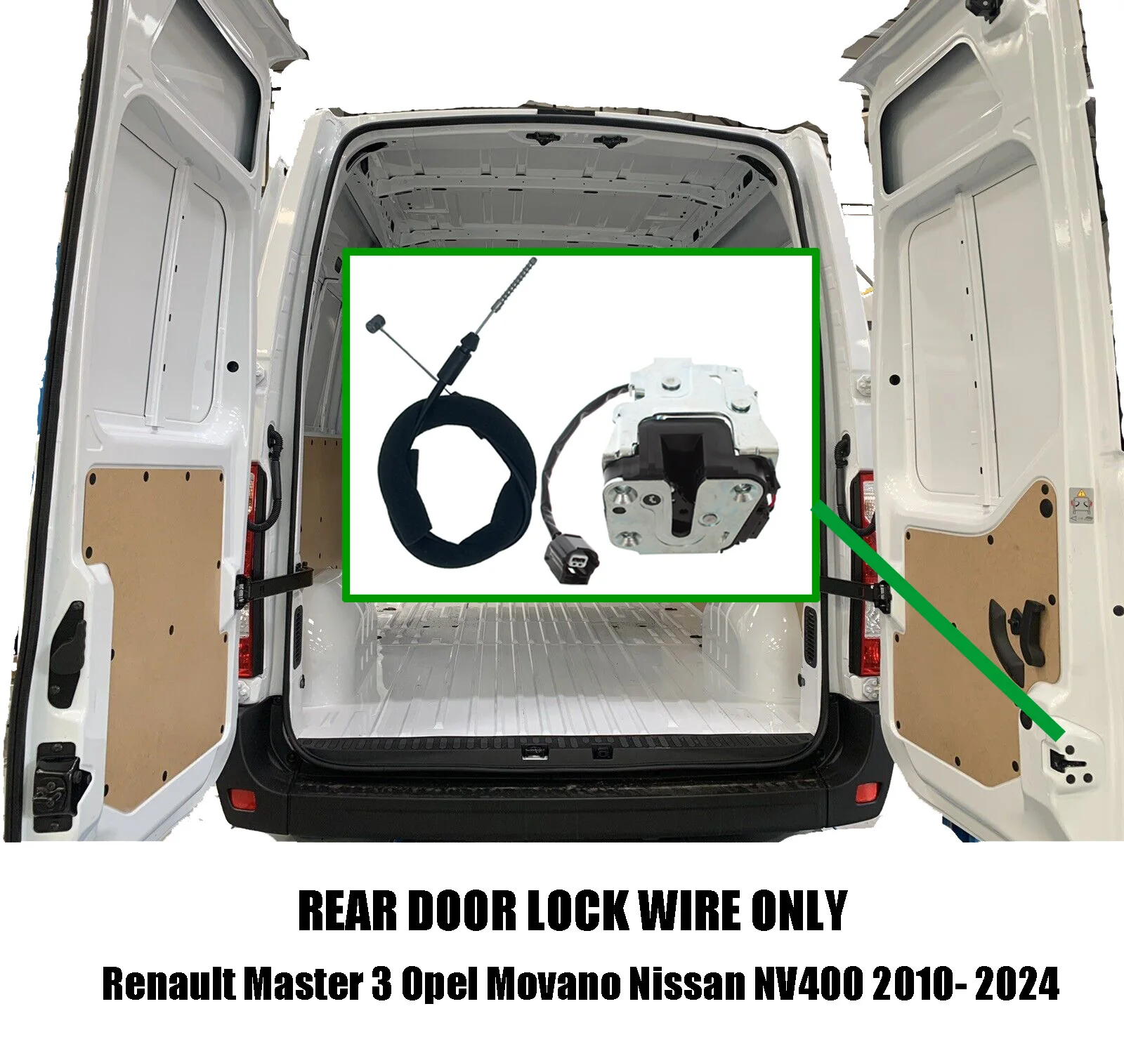 Rear Door Lock Trunk WIRE ONLY For Master III Movano NV400 ‭8200661170‬