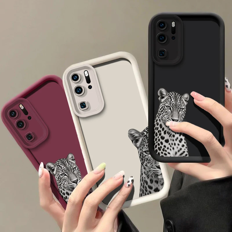 Cat Design Case For Huawei P20 P30 P50E P40 Lite P Smart Mate 20 30 40 50 Pro Y9 Prime 2019 Y7A Y9S Soft Lens Protect Cases Capa