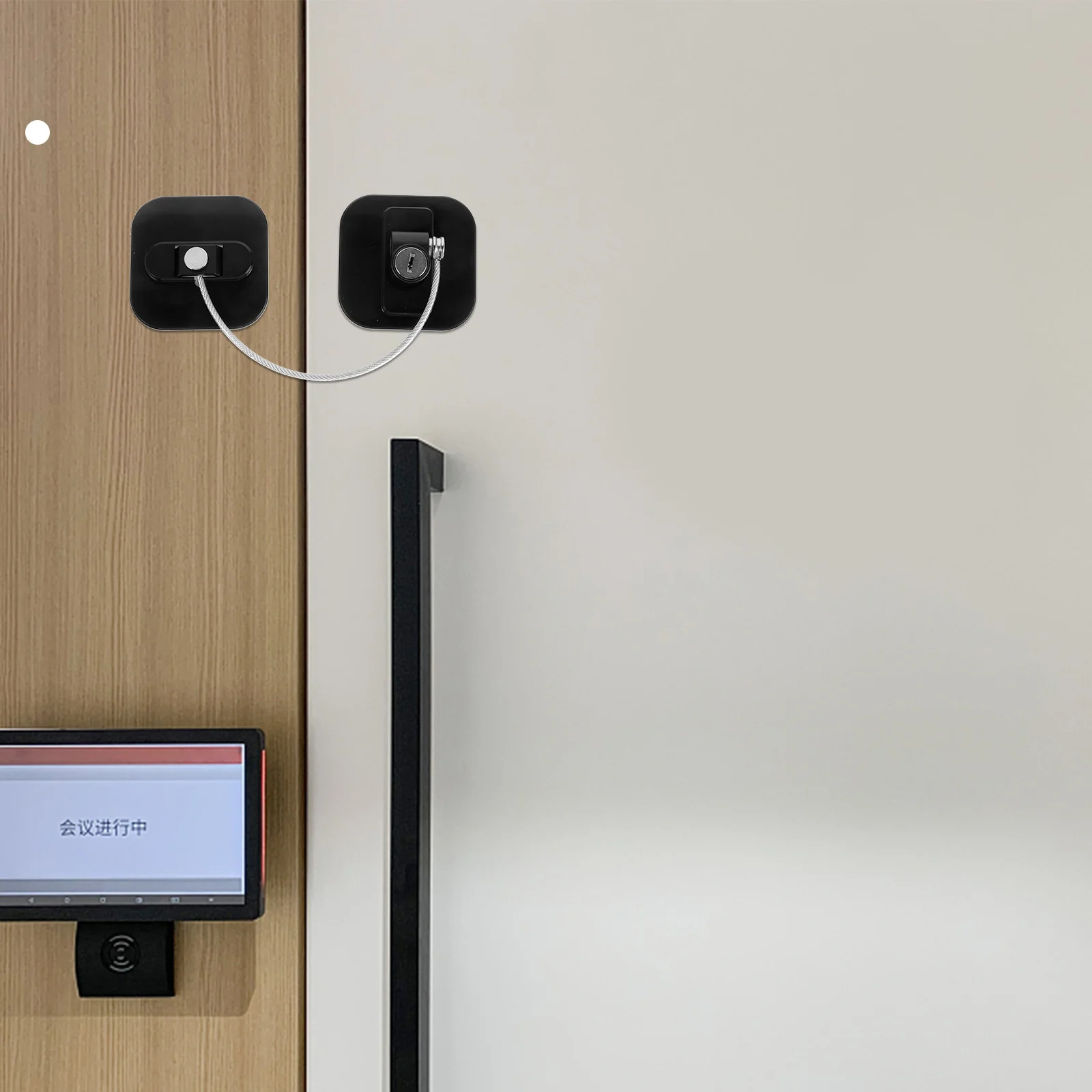 

Fridge Lock No Punching Plastic Metal Square Shape Cabinet Lock for Refrigerator Door Safety Locks Cabinet Locks