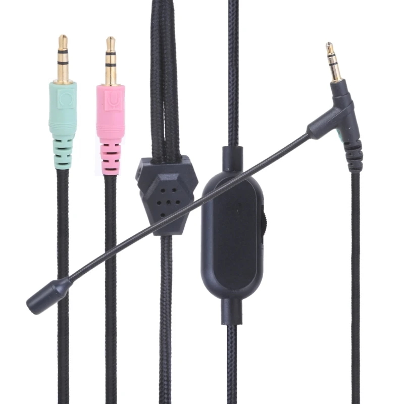 Flexible Boom rophones Cable for 1000XM5 XM4 XB920 Earphone Wire Easy to Use in Different Setting 180cm/70.87in