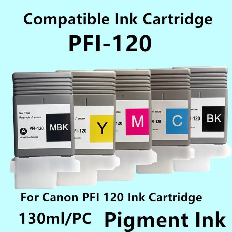 Cartucho de tinta PFI 120 PFI-120 para impresora Canon imagePROGRAF TM-200 TM-205 TM-250 TM-300 TM-305 TM-350 GP-200 GP-300