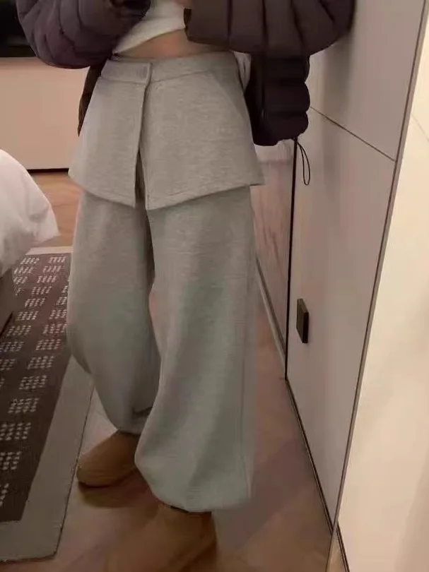 

Новые зимние женские брюки на флисовой подкладке, свободного кроя, прямые, скрывающие ягодицы, повседневные, с завышенной талией, из хлопка и льна