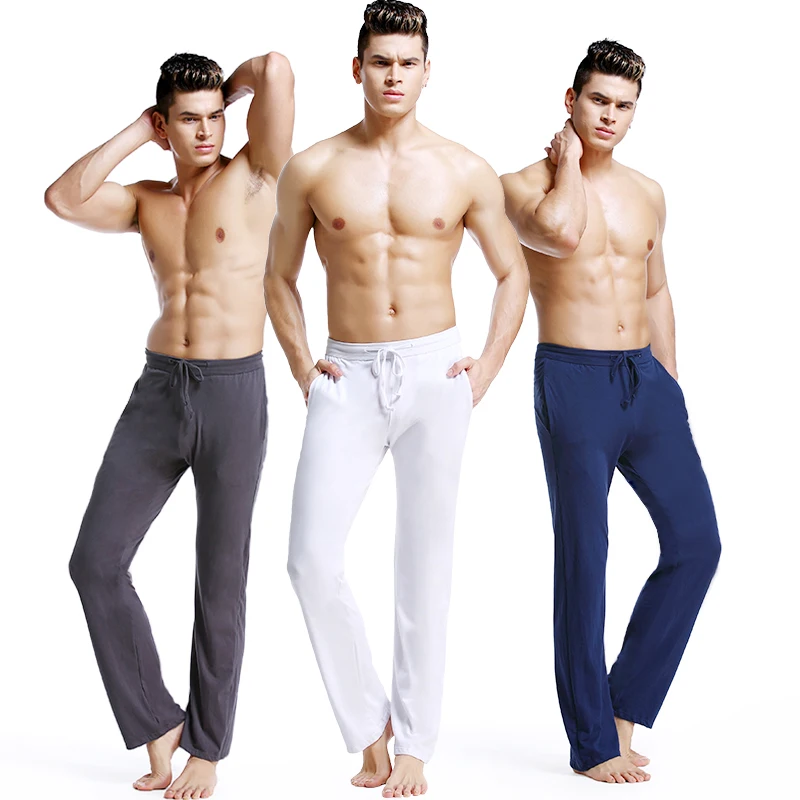 

1pc Summer thin cotton casual home pants Sports men's pajama pants trousers slim air-conditioned running home pants