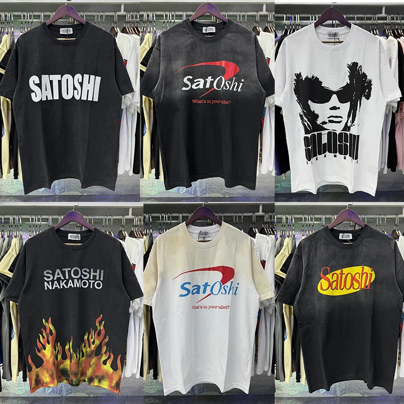Satoshi NakamotoT Shirt Various Styles Letter Pattern Print T-shirt Men Women Loose Short Sleeve