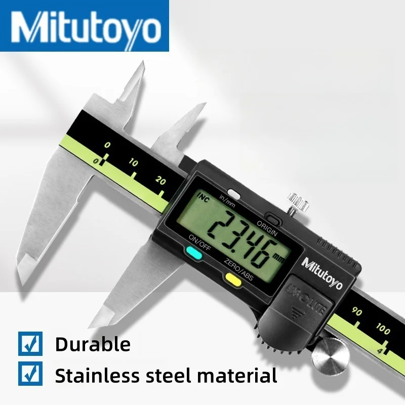 

Mitutoyo Vernier Caliper LCD Digital 0.01mm High-precision Stainless Steel Wear Resistant 150/200/300mm Measuring Tool