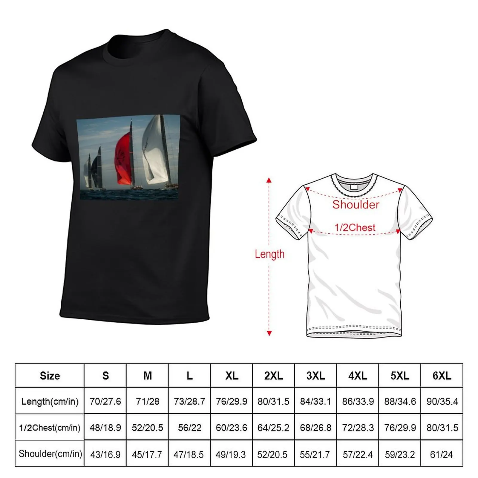 Sailing - J Class Boats T-Shirt oversized graphic tee anime figures quick drying Aesthetic clothing graphic tees for men