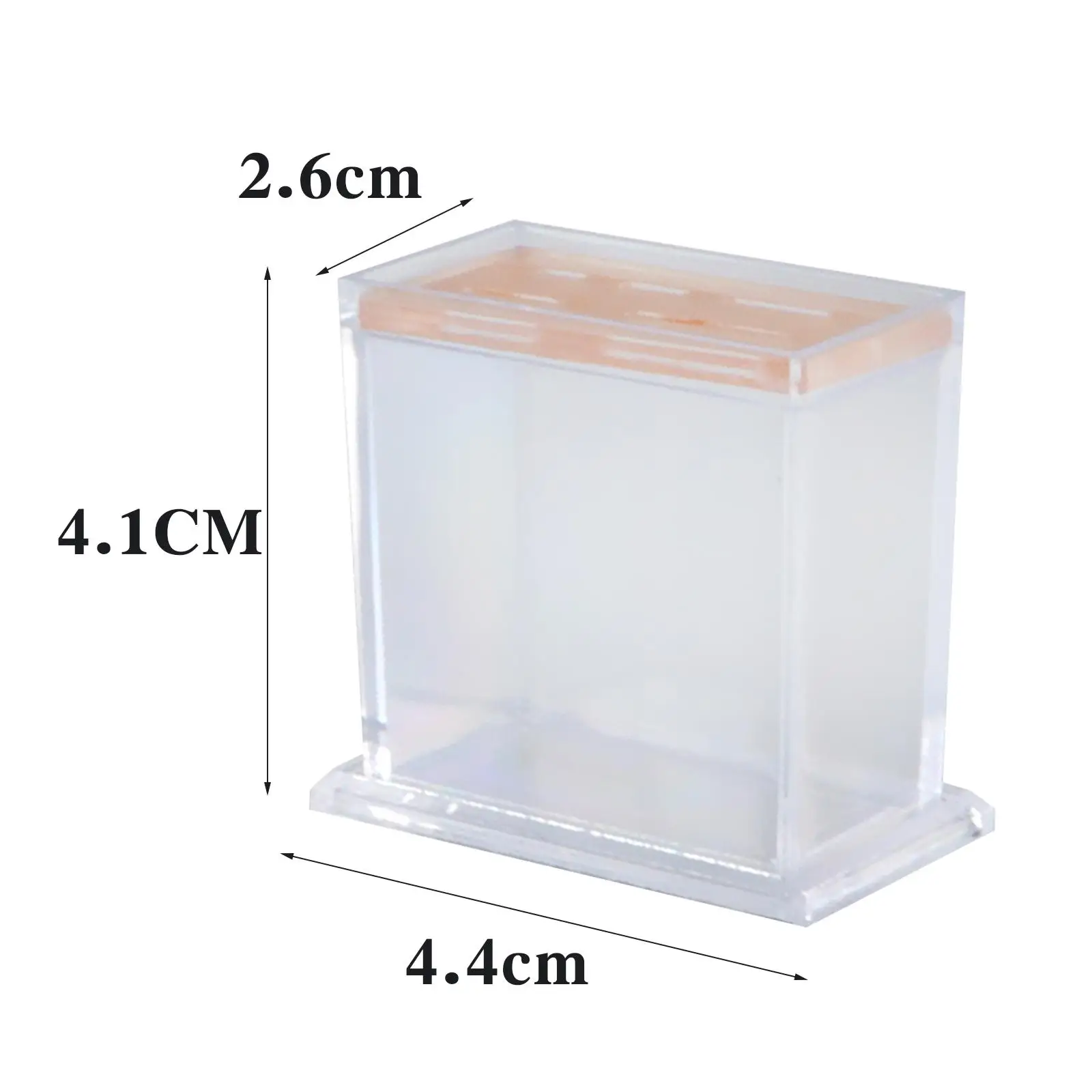 Mini Storage Holder Decor Kitchen Gadget Transparent 1/12 Scale Container for