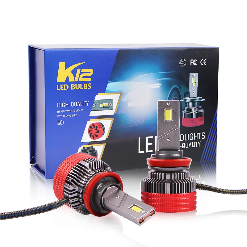 

K11 Upgraded K12max 12v Led Lighting H1 H7 9005 9006 High Power Led H11 Led Headlight Bulb CSP 3570 Fog Lights Led H4 Headlights