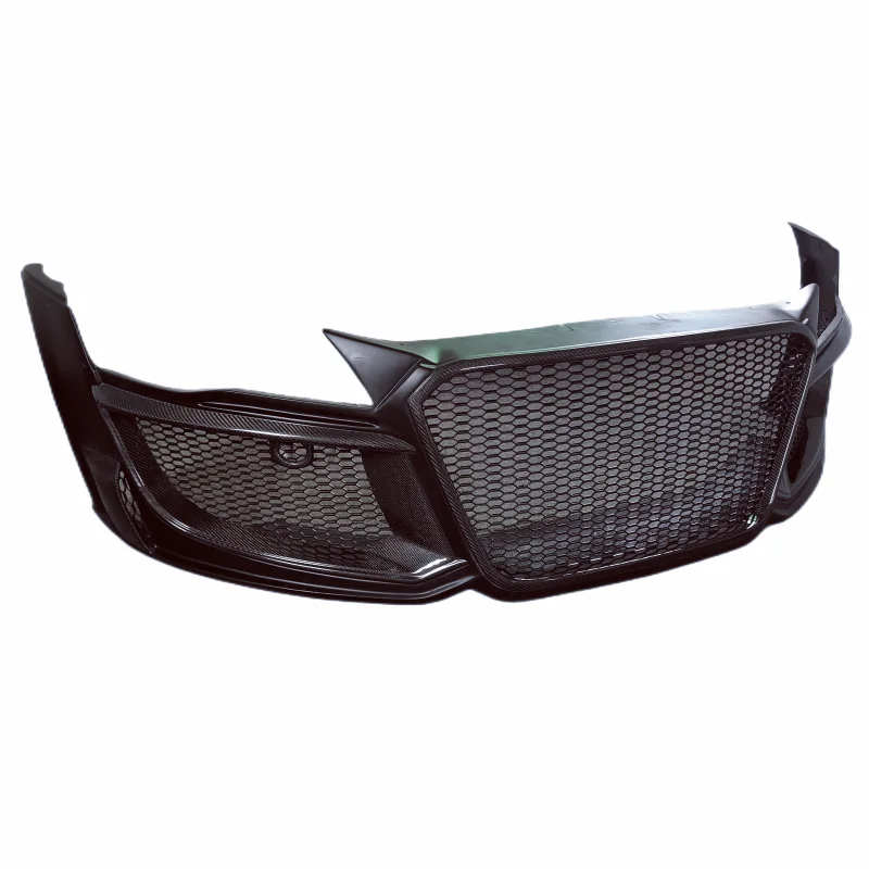 Resin Primer Carbon Fiber Regul Style Front Bumper for Audi R8 Body Kit Side Skirts  Rear Bumper Rear Spoiler
