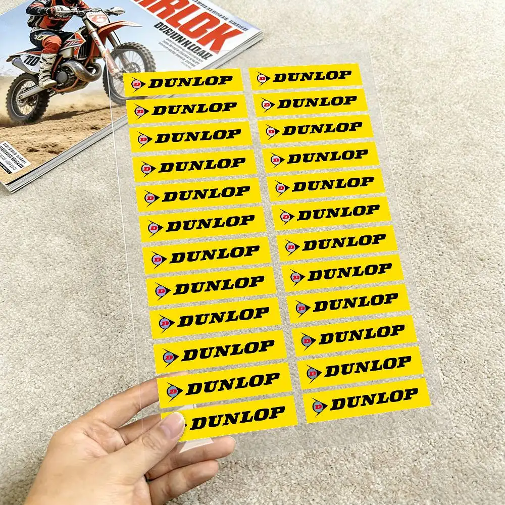 

Laser For DUNLOP Reflective Motorcycle Stickers, 3M Safety Warning At Night In The Dark Scooter Helmets