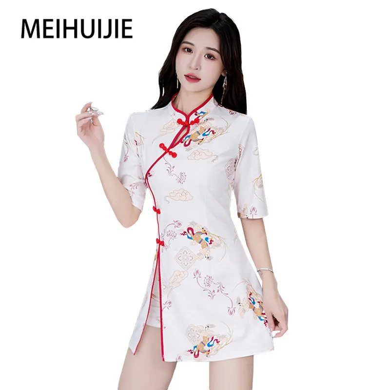 

Spring Elegant Short Skirt Suit New Arrivals SPA Uniforms for a Beautician Massage Foot Bath Technician Esthetic Work Clothes