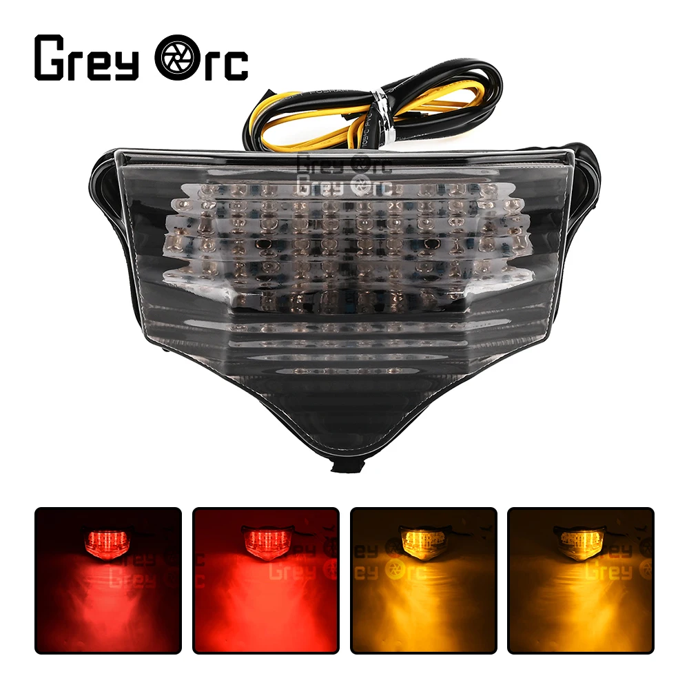 

For Yamaha FZ-600 FZ600 FZ6 2004-2008 Motorcycle Rear LED Tail Light Brake Turn Signals Integrated Tailight Flasher lamp