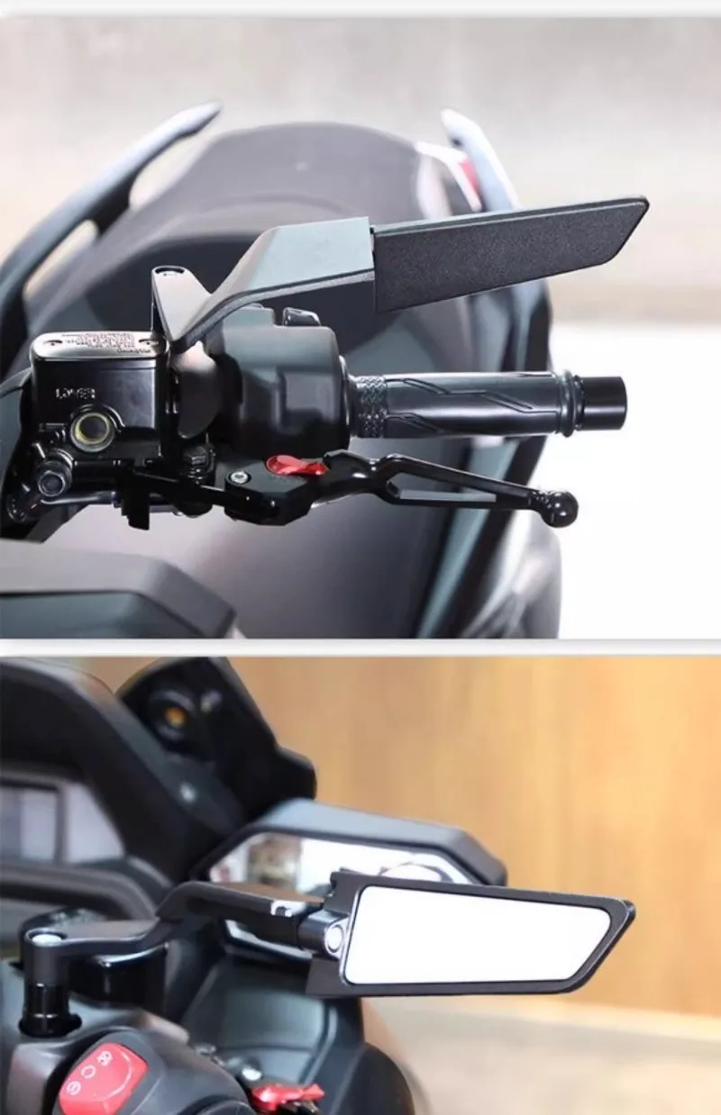 مجموعات مرآة أجنحة خفية للدراجات النارية لتدوير المرايا القابلة للتعديل لسيارات BMW G310R / G310GS / F900 / F900R / F900XR