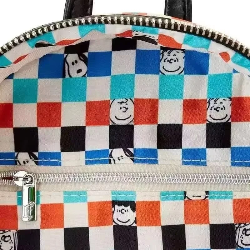 حقيبة ظهر Loungefly Disney Snoopy Cartoon Mini للفتيات في المدارس الابتدائية حقيبة كتف بتصميم ترفيهي خارجي هدية عيد ميلاد #5