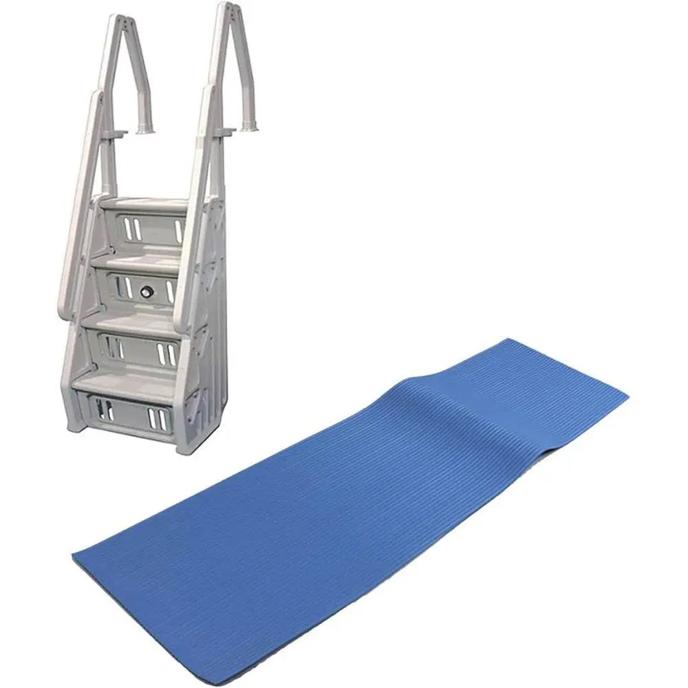 

Durable Above Ground Pool Ladder for 46-60 Inch Pools with Protective Mat