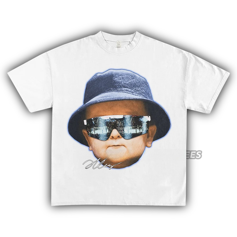 

Футболка Homage в стиле ретро, уличная мода, свободный крой, короткий рукав, из чистого хлопка, с принтом, молодежная, антибактериальная, летняя