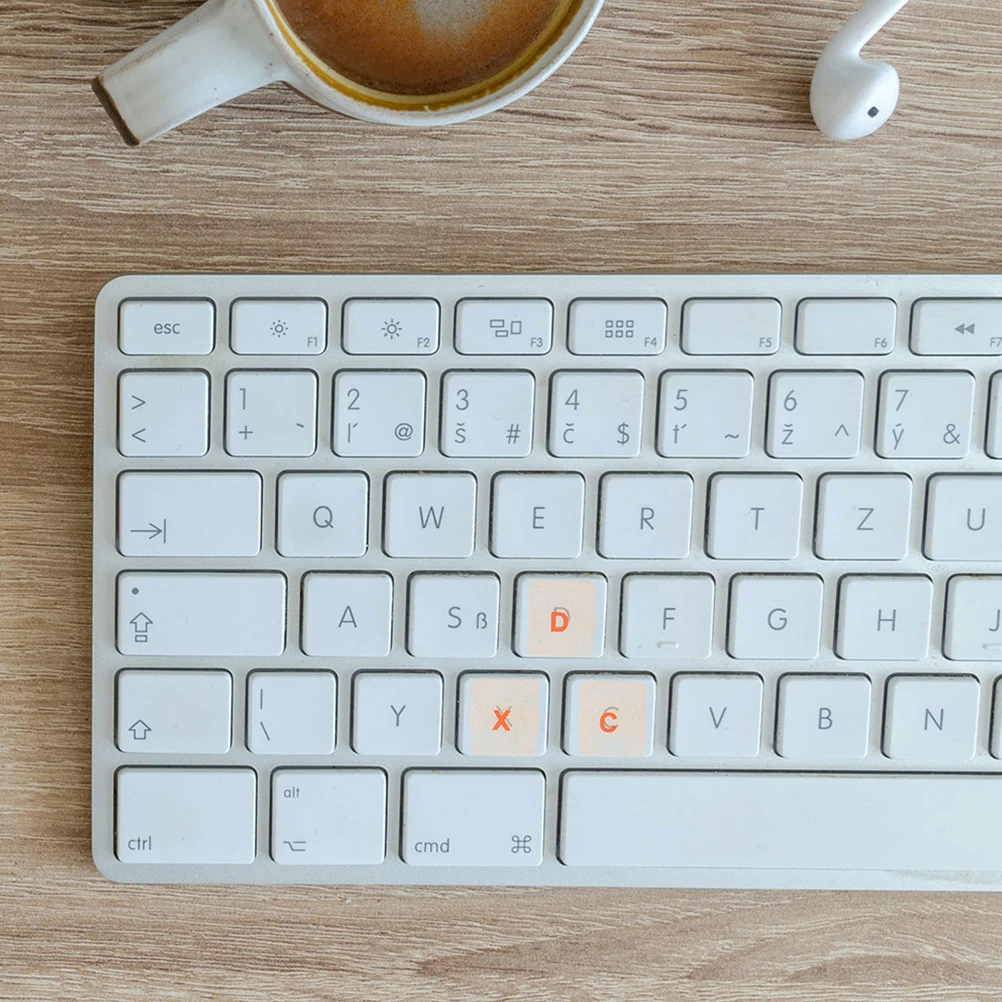 

2 Sheets Laptop Stickers Keyboard Desktop Replace Computer Notebook Letters English