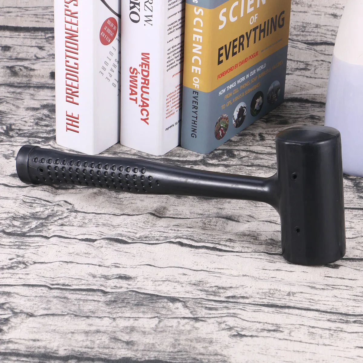 

Small Size Rubber Anti-Vibration Hammer Black Steel Handle Ergonomic Anti-Slip Non-Marking Multifunctional Installation Tool