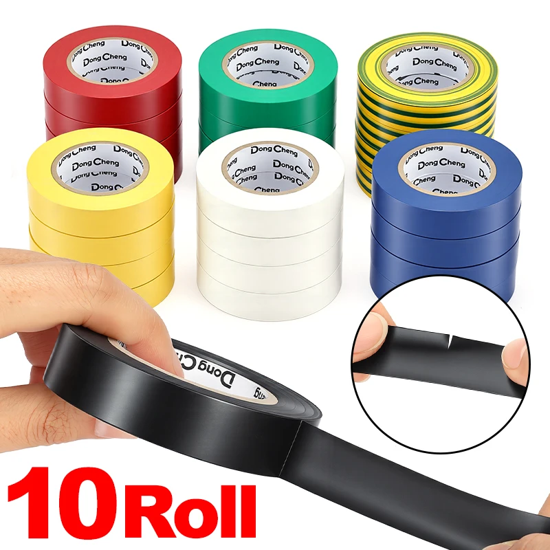 Self Adhesive Electrical Insulating PVC Tape Heat Resistant Wire Protection Tapes Temperature Resistant Electric Insulation Tap