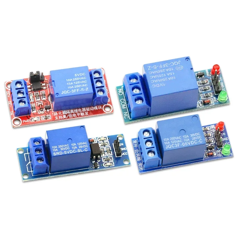 1PCS 5V/12V/24V 1 Channel Relay  Module Board Shield With Optocoupler/Without Optocoupler High & Low Lever Trigger Relay Module