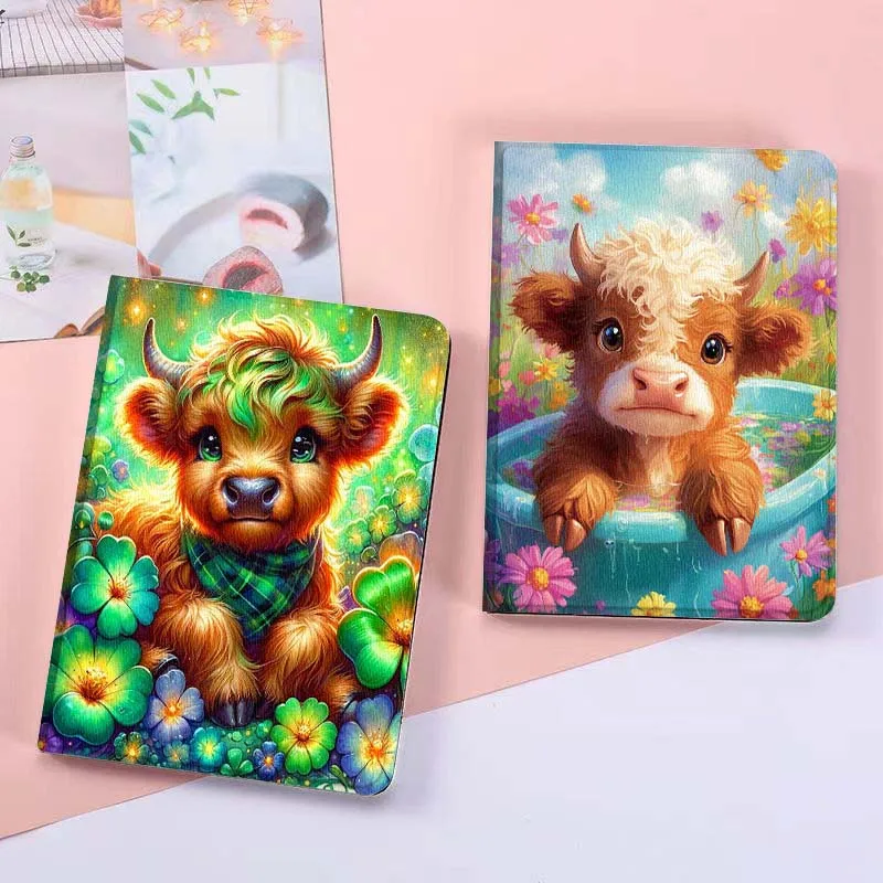

Cartoon Cow Bath Flowers For Huawei MatePad Pro Air 12 X Honor Pad 8 V8 9 13 GT GT2 3 12.6 13.3 Inch Tablet Case