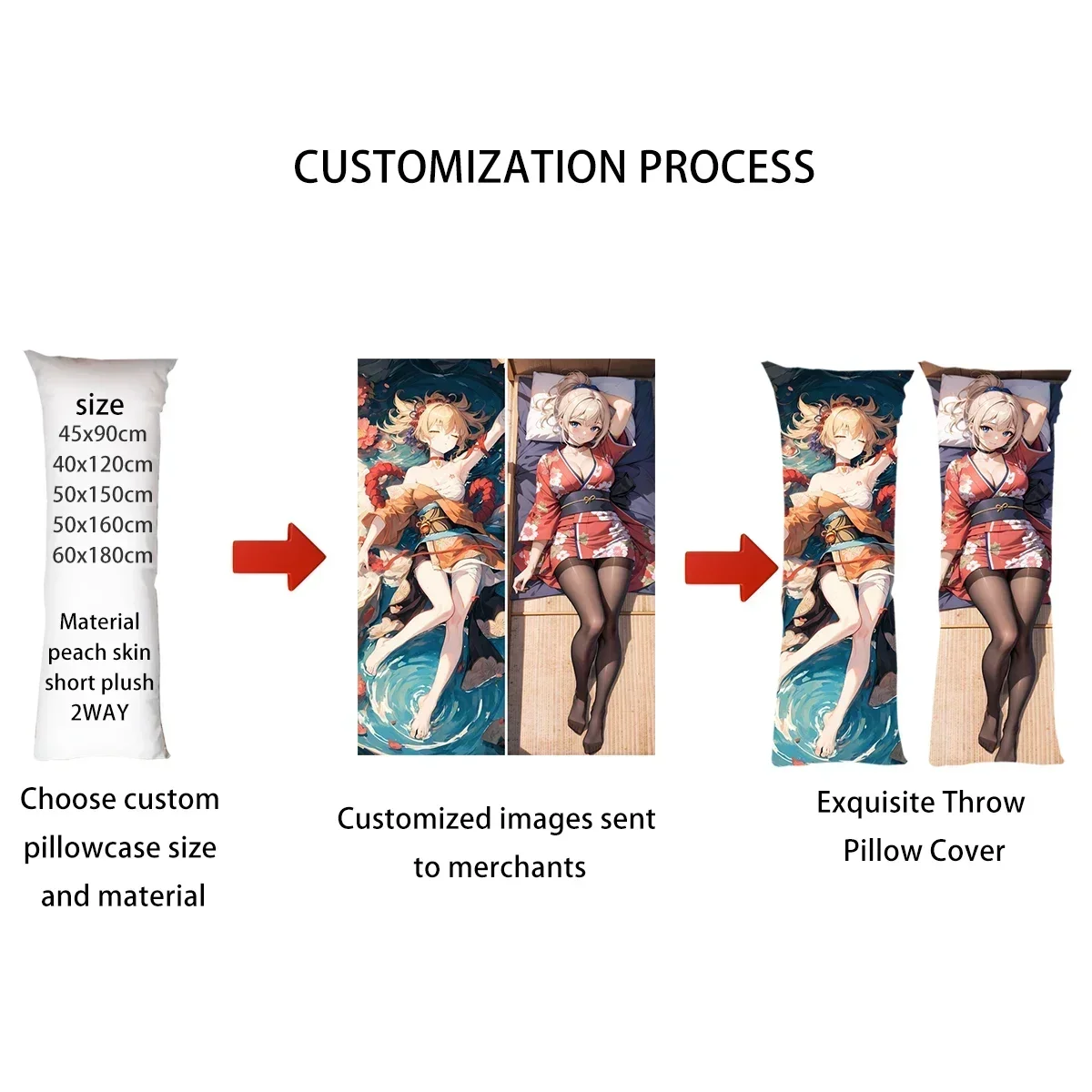 Dakimakura Anime Helluva Boss Loona Hugging Body Pillow Cover Holiday Gifts Double-Side Print 2WAY Furry Pillowcase