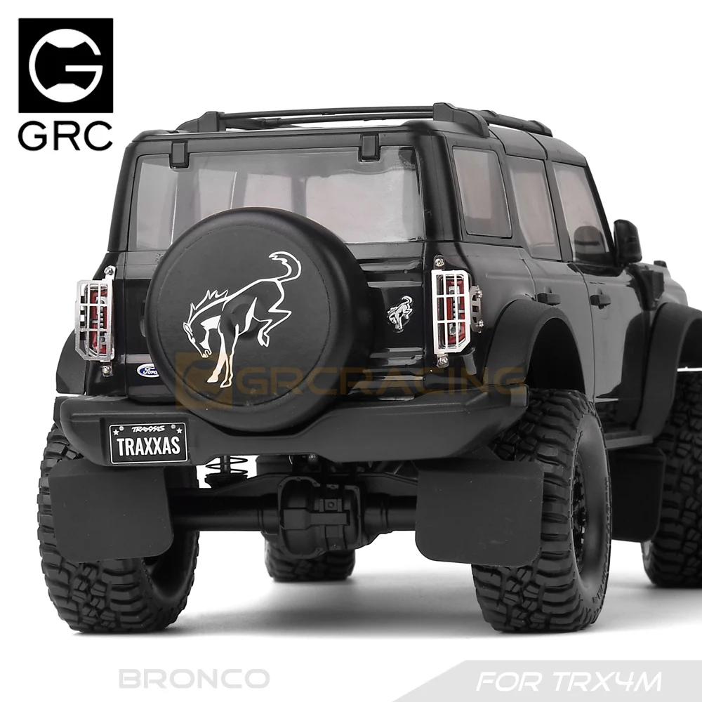 1/18 Rc 크롤러 자동차 Traxxas Trx-4m Trx4m Bronco 스테인레스 스틸 미등 커버, 시뮬레이션 된 금속 미등 커버 # g179ps/pb