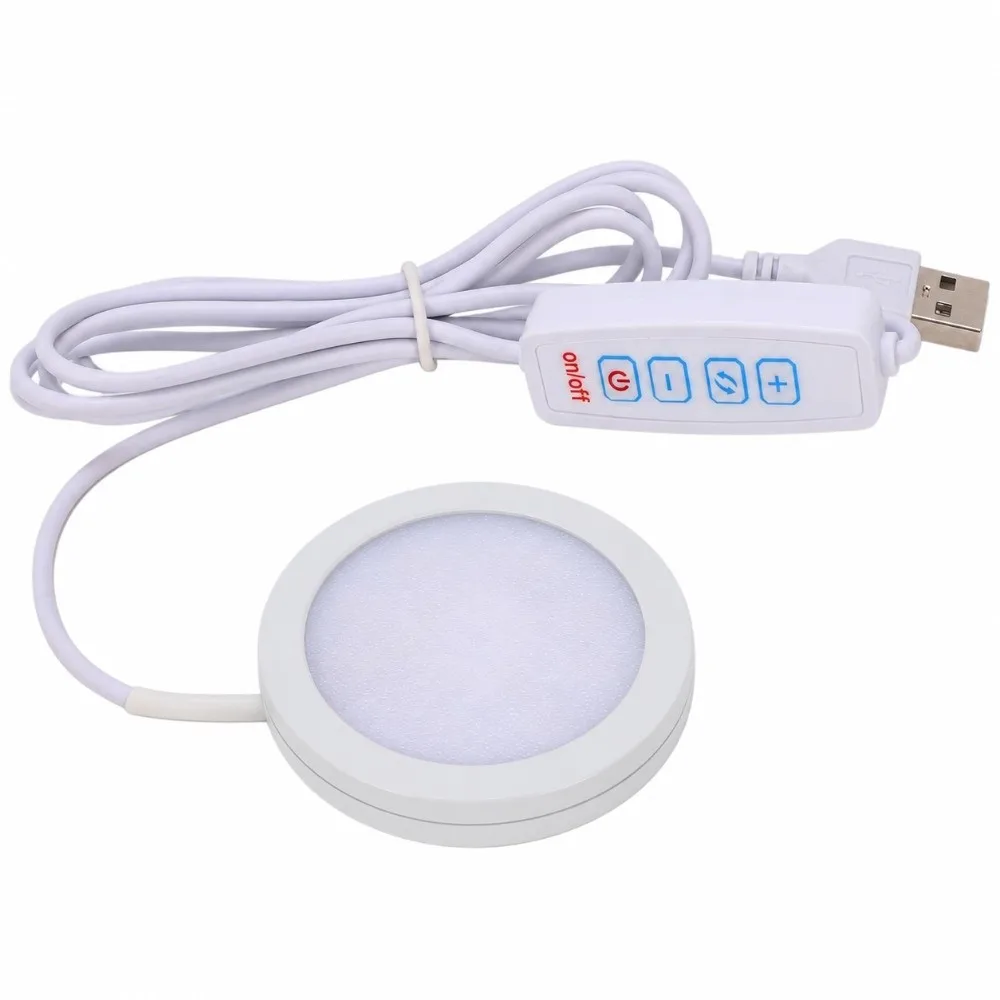 3W Mini Spotlight Aluminum Alloy 8mm / 0.31in Ultra-Thin Under Cabinet Lighting Adhesive Surface Mounted White Display Case Lamp