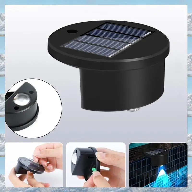 2025 Hot Style 4Pack Solar Powered Swimming Pool Edge Lights For Inground Pools, Above Ground Waterproof Wireless Pool Decoratio