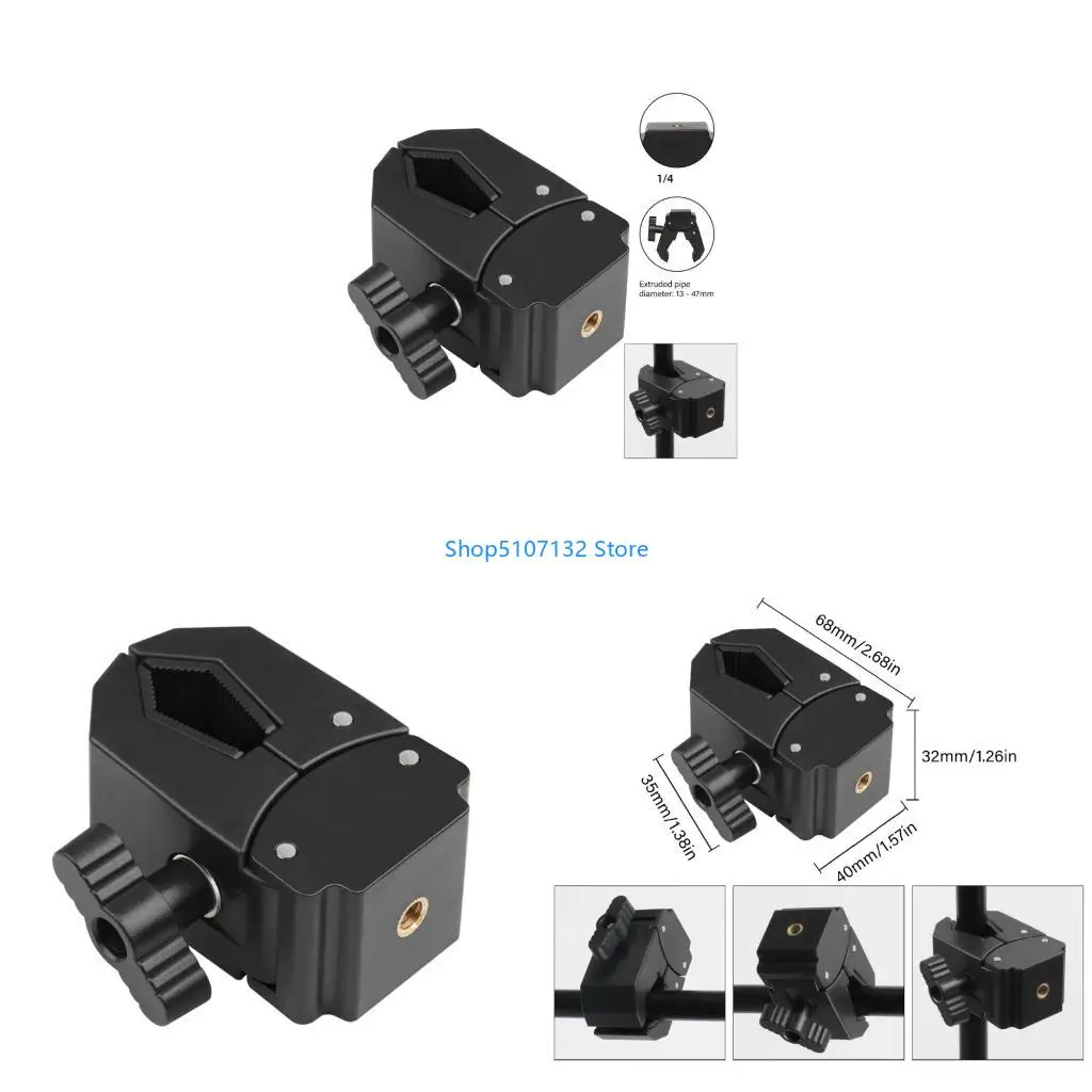 87HD Modifiable Plastic Mounting Grip Consistent 1/4 Stand Screw Live Streaming Devices Worktop Studio Arrange