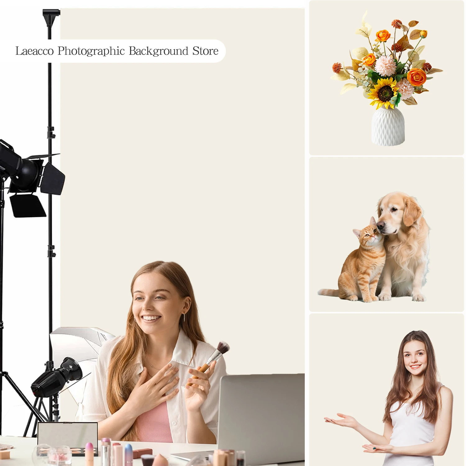 خلفيات التصوير الفوتوغرافي الصلبة الأبيض المشهد استوديو الصور صورة الخلفيات يوتيوب تصوير الفيديو الدعائم DIY بها بنفسك لافتات الصور