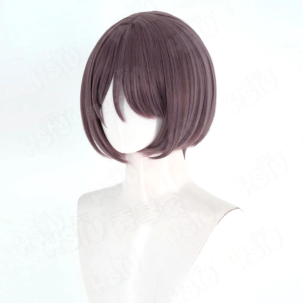 

Game NIKKE The Goddess of Victory Mil Cosplay Wig 30CM Fuchsia short hair+Wig cap Party Halloween Wig