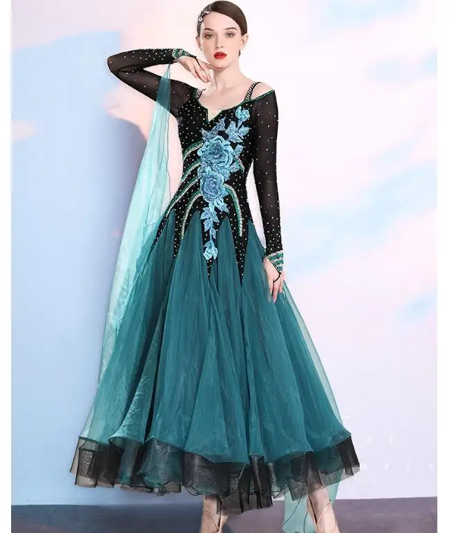 

Retro Waltz Hall Clothing Standard Women's Dance Hall Dresses, Tango Dresses