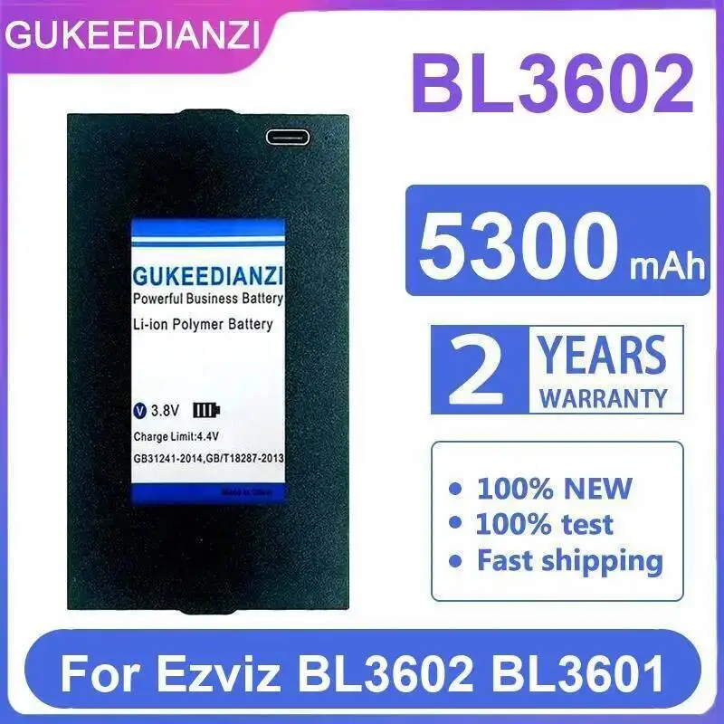 

Стабильный продукт необработанного типа, аккумулятор 5300 мАч для Ezviz BL3602 BL3601