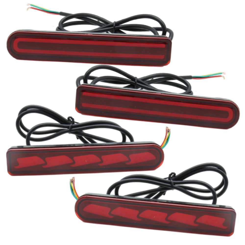 

1 Set LED Car Rear Bumper Light for Toyota FJ Cruiser 2007 2008-2017 US Version Reflector Turn Signal Light Stop Brake Lamp Red