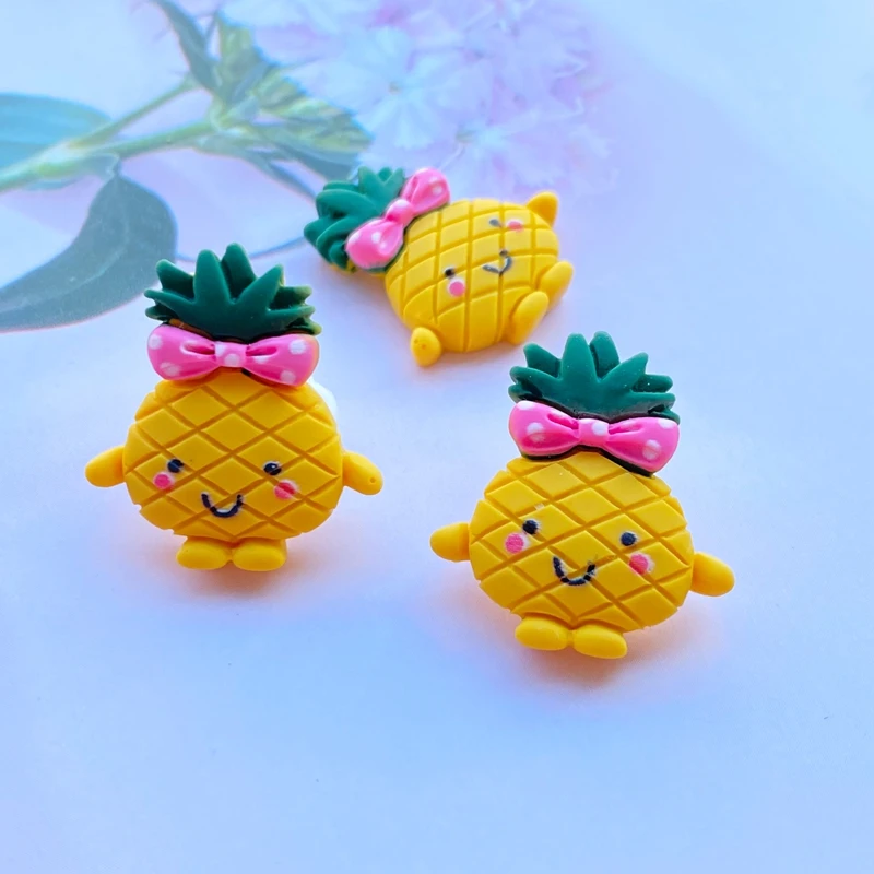 20Pcs/Kawaii Resin Mini Shaped Fruit Animals Flat Back Cabochon For Bows Accessories DIY Scrapbooking Crafts C14